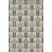 Momeni Edition Geometric Polyester Blue Area Rug 7 9 x 9 10 Sized Rug for Living Room Bedroom Dining Room and Kitchen