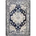 SAFAVIEH Monaco Collection MNC243C Ivory / Navy Rug