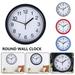 Protoiya Round Wall Clock Silent Decorative Wall Clock Classic Digital Clock Battery Operated Round Easy to Read Home Office School Clock