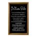 Retro Style Bathroom Wooden Sign Rustic Sturdy Wall Decor Bathroom Wall Art 11.8*5.9*1.8 In