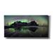 Epic Graffiti Water And Mountain During Northern Lights by Epic Portfolio Giclee Canvas Wall Art 60 x30