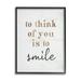 Stupell Industries Romantic Smile Quote Pretty Glam Detail Typography Framed Wall Art 16 x 20 Design by Lil Rue