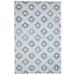 Hand Tufted Grey Wool Rug 5 X 8 Modern Scandinavian Trellis Room Size Carpet