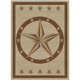 Mayberry Rug HS3681 2X8 2 ft. 2 in. x 7 ft. 7 in. Hearthside Western Star Area Rug Beige