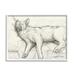 Stupell Industries Tired Dog Sleeping Intricate Graphite Pencil Sketch Drawing Print White Framed Art Print Wall Art Design by George Dyachenko