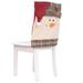 Mubineo Christmas Chair Covers Red Burlap Plaid Chair Back Cover Chair Slipcover Decoration