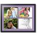 ArtToFrames Collage Photo Picture Frame with 4 - 9x12 Openings Framed in Black with Lavender Mist and Black Mats (CDM-3926-3)