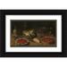 Osias Beert the Elder 18x12 Black Ornate Wood Framed Double Matted Museum Art Print Titled - Still Life with Artichoke Fruit in Kraak Porcelain Ware and a Salt Cellar and Pepper Castor