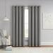 Eclipse Solid Thermapanel Grommet Energy Saving Room Darkening Curtain Panel Grey 54 x 84