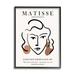 Stupell Industries Curves Not Crazy Matisse Exhibition Woman Face Lines Framed Wall Art 11 x 14 Design by Ros Ruseva