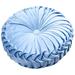 Round Floor Cushions Pillow Solid Color Velvet Cushion Pumpkin Pleated Meditation Pillow Home Decor Floor Pillow Cushion for Living Room Sofa Bed Car Couch