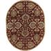 Mark&Day Area Rugs 6x9 Eckville Traditional Burgundy Oval Area Rug (6 x 9 Oval)