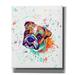 Epic Graffiti Colorful Watercolor English Bulldog by Furbaby Affiliates Canvas Wall Art 20 x24
