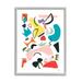 Stupell Industries Funky Shapes Abstract Painting Bold Lively Geometry 24 x 30 Design by Jan Weiss