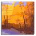 Epic Art Orange to the Edge by Mike Kelly Acrylic Glass Wall Art 36 x36