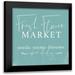 Lux + Me Designs 15x15 Black Modern Framed Museum Art Print Titled - Fresh Flower Market