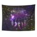 UFAEZU Abstract Glowing Dream On Night Sky with Flashes and Stars Luminescence Wall Art Hanging Tapestry Home Decor for Living Room Bedroom Dorm 51x60 inch