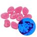 yuehao glowing stones glow in the dark pebbles luminous stones rocks for garden aquariums decor 300pcs gardening fish tank g