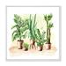 Designart Indoor Green Home House Plants in Pots I Traditional Framed Canvas Wall Art Print