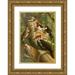 Gustav MuÌˆtzel 18x24 Gold Ornate Framed and Double Matted Museum Art Print Titled - The North American Vogelwelt Pl01 (1891)