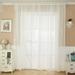 Vikakiooze Solid Color Tulle Door Window Curtain Drape Panel Sheer Scarf Valance WH