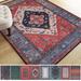 Lovote Classic Area Rug Traditional Oriental Carpet Vintage Floor Rug 2.6 x 4 Non Slip Mat for Living Room Bedroom Farmhouse Bohemia Red