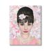 Stupell Industries Audrey Hepburn Polished Fashion Accessories Floral Pattern Graphic Art Gallery Wrapped Canvas Print Wall Art Design by Diane Neukirch