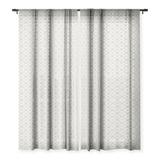 Society6 Heather Dutton Solstice Stone Single Panel Sheer Window Curtain 50 x 108