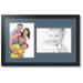 ArtToFrames Collage Photo Picture Frame with 2 - 8.5x12 Openings Framed in Black with Dutch Blue and Black Mats (CDM-3926-42)