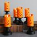 Sarkoyar 6 Pcs Flameless Candle Battery Operated Portable Safe Festival Flickering Pumpkin Candles for Home Decor