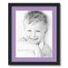 ArtToFrames 18x22 Matted Picture Frame with 14x18 Single Mat Photo Opening Framed in 1.25 Satin Black and 2 Lavender Mist Mat (FWM-3926-18x22)