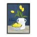 Stupell Industries Sweet Home Farm Fresh Yellow Country Tulips Lemons Graphic Art Black Framed Art Print Wall Art Design by Nina Seven