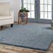 BNM Solid Indoor Shag Runner or Area Rug 5 x 8 Blue