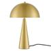 Table Lamp Gold Metal Modern Contemporary Mid Century Living Kitchen Cafe Bistro Restaurant Hospitality
