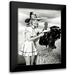 Hollywood Photo Archive 12x14 Black Modern Framed Museum Art Print Titled - Doris Day with a Thanksgiving Turkey