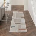 Nourison Thalia 2 2 x 8 Ivory Multicolor Modern & Contemporary Indoor Rug