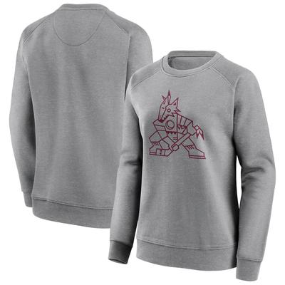 Arizona Coyotes Fanatics Branded Mono Logo Graphic Crew Sweatshirt – Damen Image