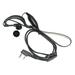 HQRP G Shape 2 Pin Earpiece Headset PTT Mic for Kenwood TK-2360 TK-2400 TK-2402 TK-3100 TK-3101