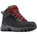 Columbia Newton Ridge Plus II Omni-Heat Insulated Hiking Boots Leather Men's, Black/Mountain Red SKU - 465682