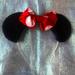 Disney Accessories | 6/$15 Disney Minnie Mouse Ears Costume Headband With Bow | Color: Black/Red | Size: Os