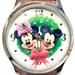 Disney Accessories | Disney Mickey & Minnie Christmas Wreath Holiday Watch: Timeless Festive Delight! | Color: Green/Red | Size: Os