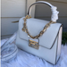 Michael Kors Bags | New Michael Kors Serena Satchel Bag Optic White & Gold | Color: Gold/White | Size: Os