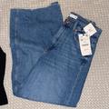 Zara Jeans | Never Worn Zara Jeans Bc They Were Too Big! Size 6. Wide Leg | Color: Blue | Size: 6