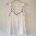 American Eagle Outfitters Tops | American Eagle Soft & Sexy White Embroidered Tank Top Small | Color: Red/White | Size: S