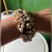 J. Crew Jewelry | J. Crew Champagne Colored Cluster Pearl Chain Bracelet | Color: Cream/Gold | Size: Os