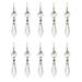 10pcs Icicle Crystal Chandelier Drop Beads for Chandeliers Curtain Wedding Decoration