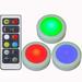 LED Color Changing Lights with Remote & Timer Colored Puck Light Battery Operated 16 Multi Colors Wireless LED Cabinet Light Under Counter Lights Valentine Day Holiday RGB Decoration Candles