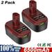 2 Pack 6.5Ah 19.2V Replacement for Craftsman 19.2 Volt Battery C3 XCP 130211004 11045 315.115410