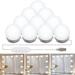 Hollywood Style Vanity Mirror Lights Kit Adjustable Color and Brightness with 10 LED Light Bulbs Lighting Fixture Strip for Makeup Vanity Table Set in Dressing Room (Mirror Not Include)