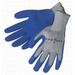 Liberty A-Grip Latex Dipped Textured Palm Coated Plain Knit Glove Large Gray (Pack of 12)